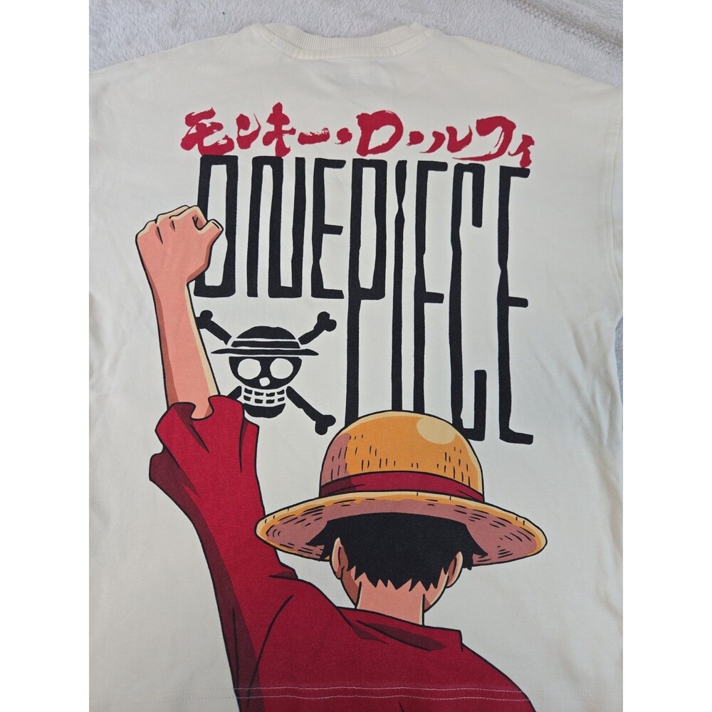 One Piece Monkey D Luffy 2 Sided Print Japanese Rare 8-9 y/o